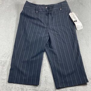 Larry Levine Stretch Stripe Pocket City Shorts Size 4 New With Tags